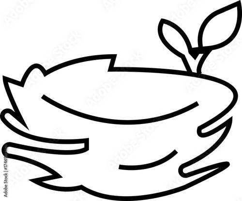 vectors of stylized bird nests with eggs and birds icon, for logos and design elements, Eggs, Nature, Wildlife, Tree Branch, Shelter, Parenting, Animal Habitat, Environment, and Natural Care