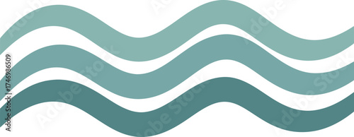 Abstract blue waves graphic