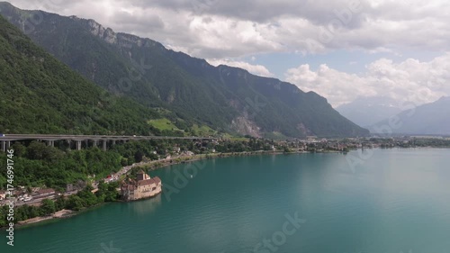 Cinematic aerial drone footage of scenic Swiss Alps. Snow-capped peaks, green valleys, and dramatic mountain landscapes captured in stunning 4K. Ideal for travel, nature, and landscape projects