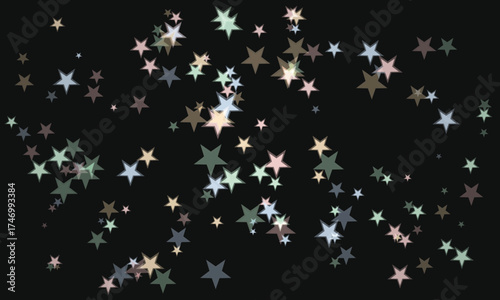 Stars in the night sky dreamy and imaginative cosmic design