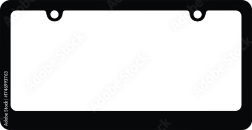 The blank wooden board frame for your business sign has a paper clip and an exclamation mark vector illustration