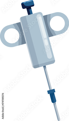 Piercing gun with safety clip ensuring precise and hygienic body piercing procedures