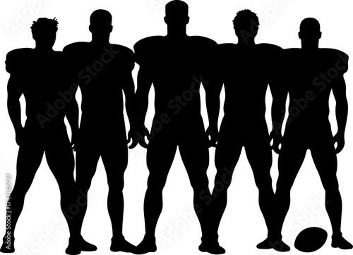 American Football Team Silhouette Collection" Bundle