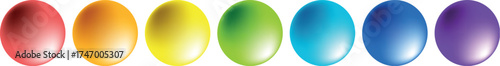 Shiny Glass Ball Sphere Illustration – Glossy 3D Blue and Green Bubble Orb with Light Reflection and Transparent Water Effect Vector Icon Design