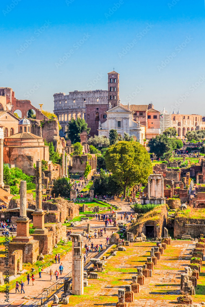 Obraz premium Forum - Roman ruins in Rome, Italy