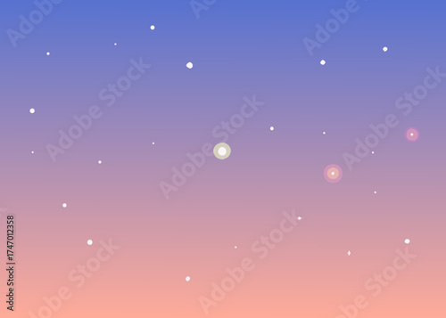 Soft Gradient with Floating Light Particles Illustration