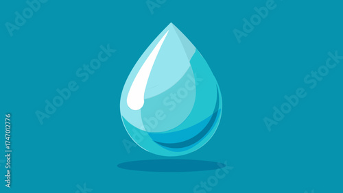 Photorealistic Glass Surface Water Droplet Reflections Illustration