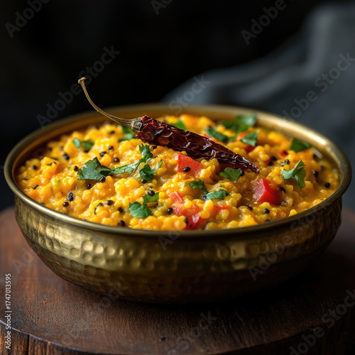 A yummy and tasty dal khichdi