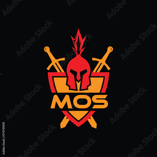 MOS letter logo design. Elegant Monogram Logo Design