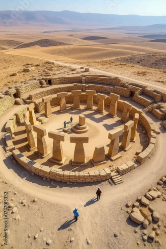Explore the Enigmatic Göbekli Tepe Ruins in Turkey from Above, Witnessing Ancient History & Breathtaking Desert Views