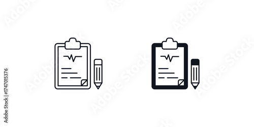 Diagnosis  set icon with white background vector stock illustration