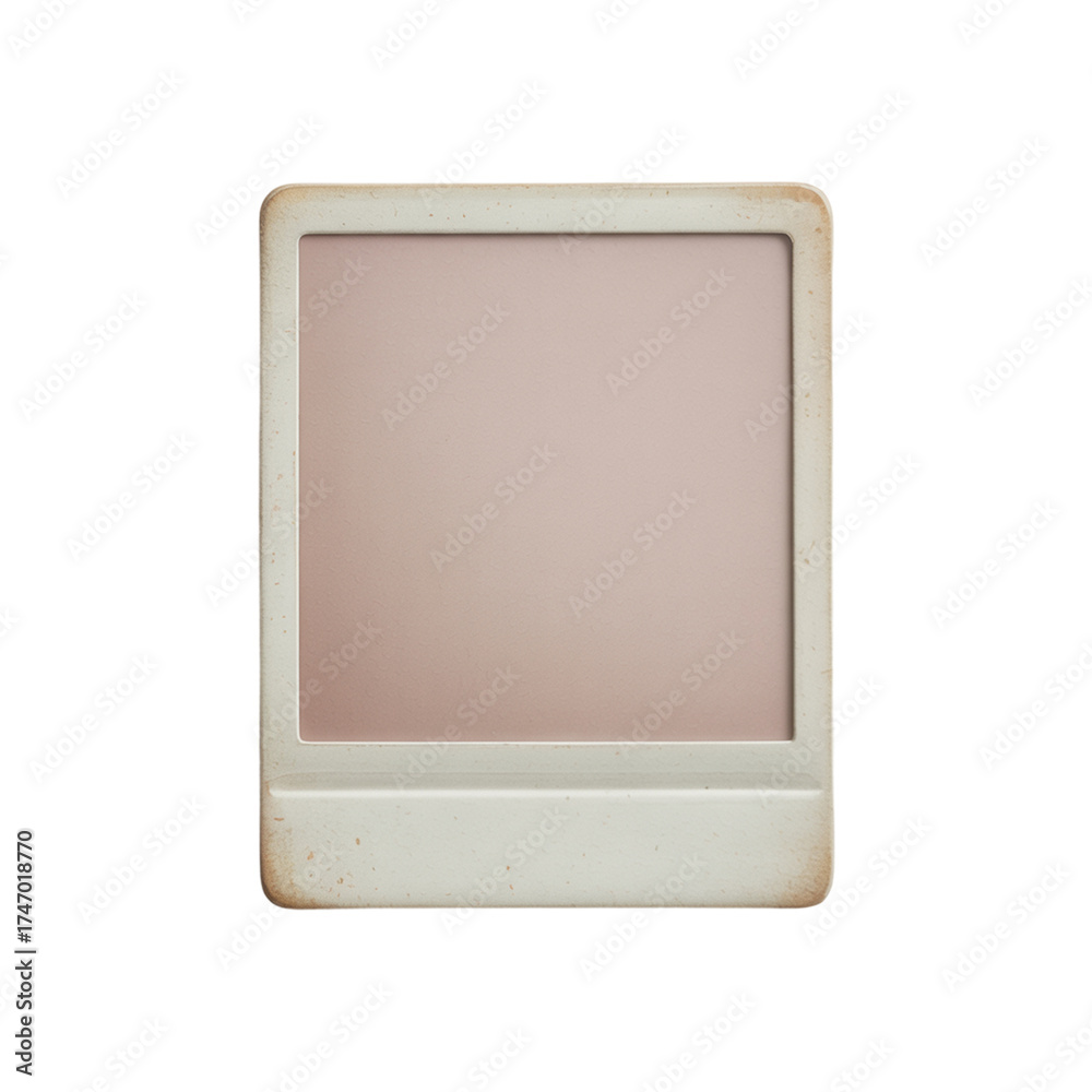 Fototapeta premium Vintage black photo frame Isolated on transparent background, photo template