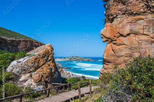 Beautiful landscape in Robberg Nature Reserve peninsula in Plettenberg Bay, South Africa