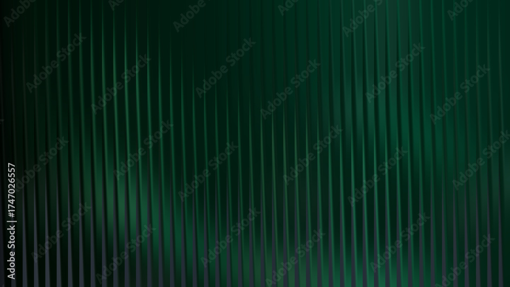 Fototapeta premium Dark green vertical lines create a textured and visually interesting background