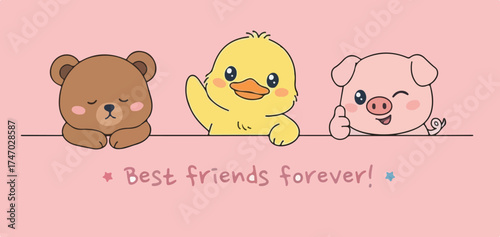 Best Friends Forever Cute Animals

