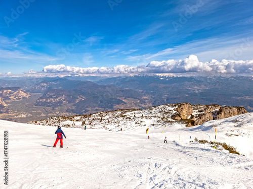 Andalo Paganella, ski resort in Dolomites di Brenta, Trentino, Italy