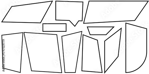 Artistic hand drawn frame border design with diverse color options and classic font styles