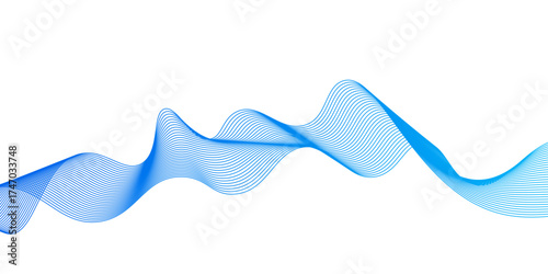 Abstract blue wave line background. Abstract modern background with blue wavy lines and particles. blue wave gradient background minimalist looks simple background, Abstract blue wave lines pattern,