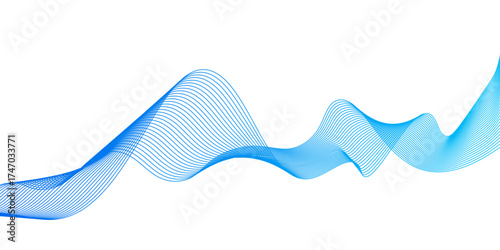 Abstract blue wave line background. Abstract modern background with blue wavy lines and particles. blue wave gradient background minimalist looks simple background, Abstract blue wave lines pattern,