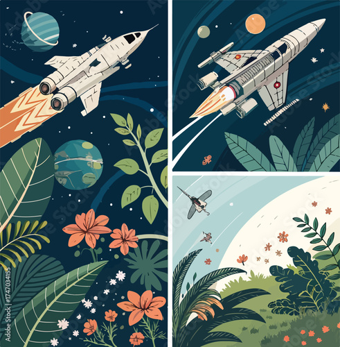 spaceship Spacecraft cosmic