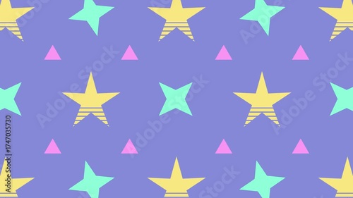 Retro 80s-90s geometric shapes minimal design element.
