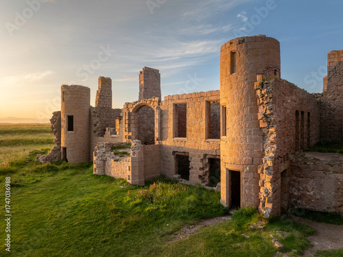 Wallpaper Mural Slains Castle Scotland in late afternoon light Torontodigital.ca