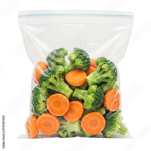 Prepped Frozen Broccoli & Carrots in Storage Bag