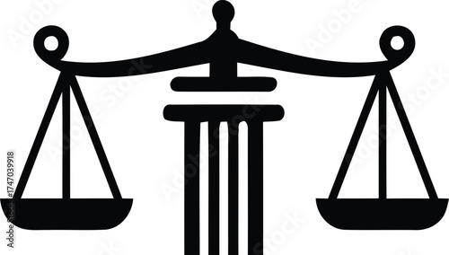 law firm icon silhouette
