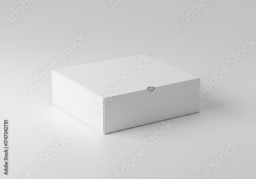 A simple, clean, and elegant white box, perfect for packaging and presentations