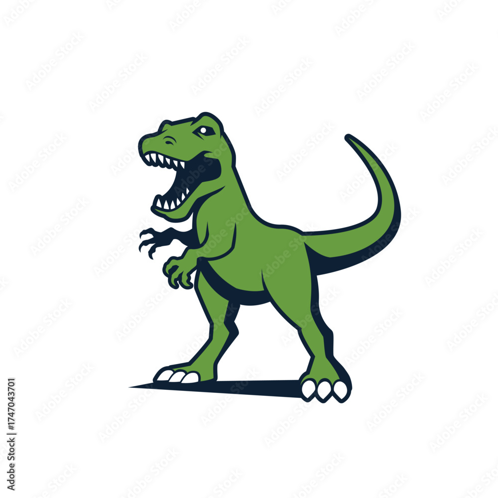 Obraz premium dinosaur vector abstract logo modern style