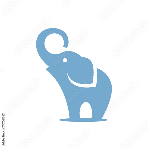 elephant abstract logo modern style