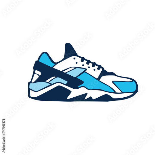 sneakers vector abstract logo modern style