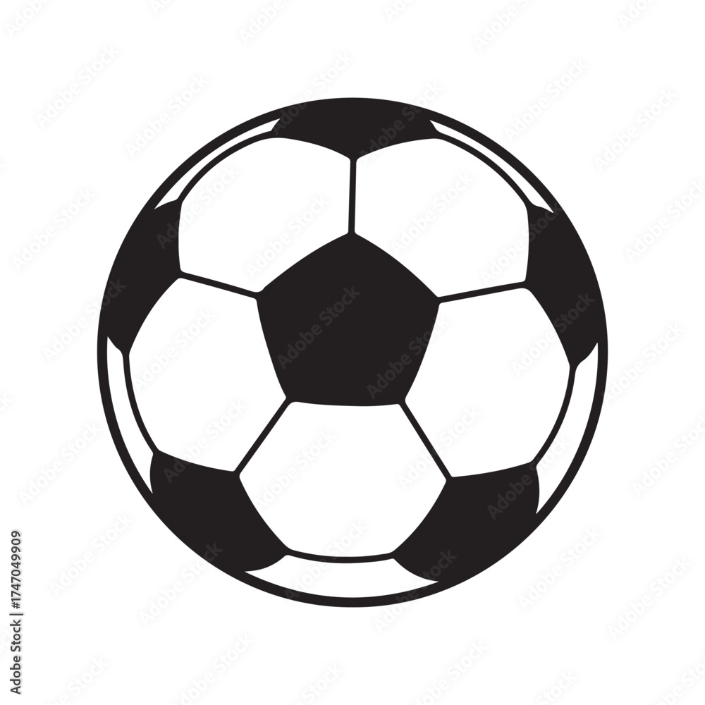 Fototapeta premium Soccer ball, a classic symbol of the worlds most popular sport, perfect for any project related to soccer or sports