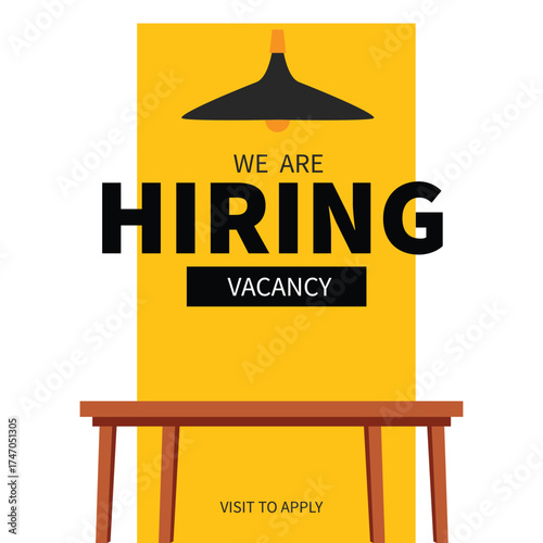 we are hiring vacancy add illustration Vol 01