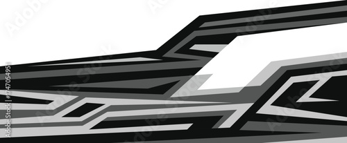 Illustration Vector graphic of Abstract Racing Stripes Background With Grey And Black Color fit for Racing Design etc.