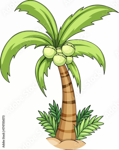 tropical palm tree