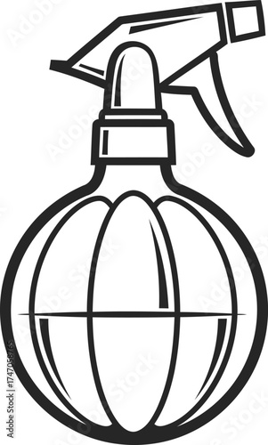 vector illustration of a gun