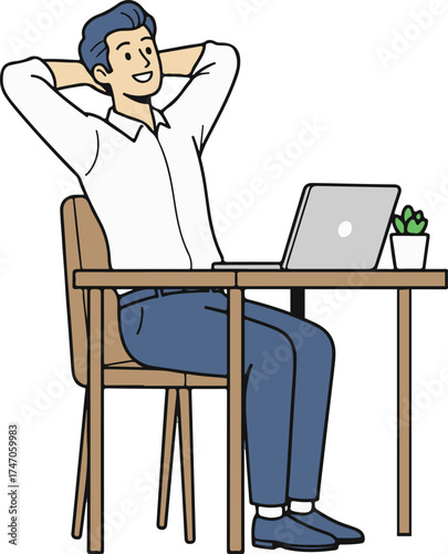 Business man vector ilustration
