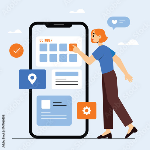 Modern appointment booking system interface design