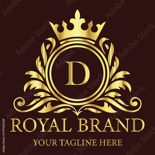 Elegant Monogram Letter D Logo