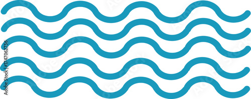 seamless blue wave pattern