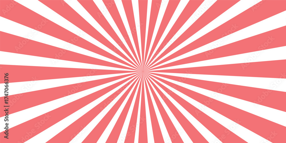 Fototapeta premium sunburst vector, soft red sunburst background, Retro sunburst rays background design for posters and cards