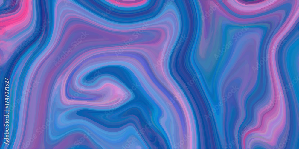 Obraz premium Abstract colorful wave pattern texture design with light and motion, a seamless fractal illustration backdrop of liquid silk swirls in blue and purple art. decor, water, swirl, waves, vector, fabric, 