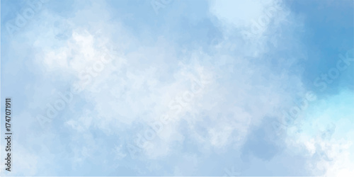 Beautiful fluffy white clouds against a clear blue sky in the daytime. clouds, cloudscape, cloudy, sun, backgrounds, natural, skies, meteorology