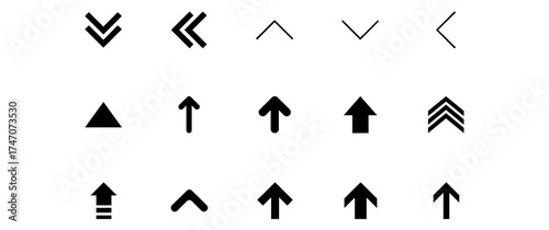 arrows type icon set
