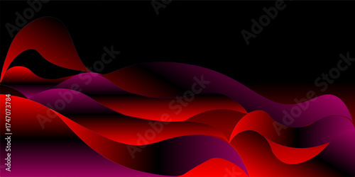 abstract dark red wave background textur