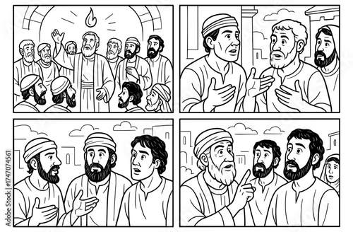 Multilingual biblical revelation: depictions of inspirational biblical scenes for religious education and design
