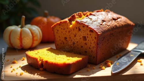Delicious homemade pumpkin bread perfect for the fall baking season.