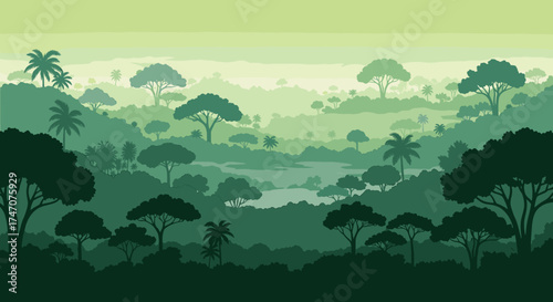 Explore the lush green depths of a tropical rainforest teeming with vibrant life and serene beauty, perfect for nature lovers