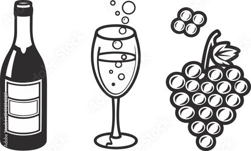 luxury dining icon set plate setup silverware w